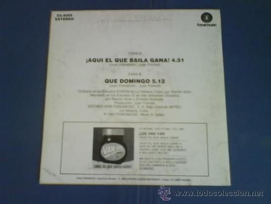 Discos de vinilo: LOS VAN VAN &iexcl;AQU&Iacute; EL QUE BAILA GANA! - Foto 2
