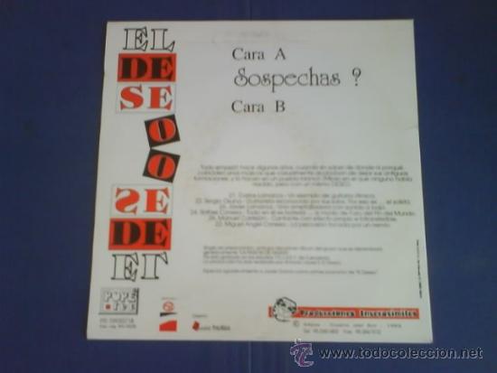 Discos de vinilo: EL DESEO  SOSPECHAS? - Foto 2