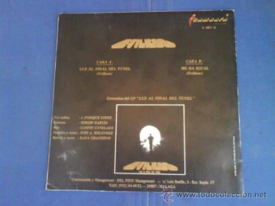 Discos de vinilo: ETILICOS   LUZ AL FINAL DEL TUNEL - Foto 2
