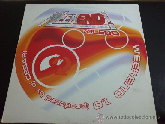 Discos de vinilo: WEEKEND 1.0 MIXED BY DJ CESAR - MAXI SINGLE 2 TEMAS - Foto 1