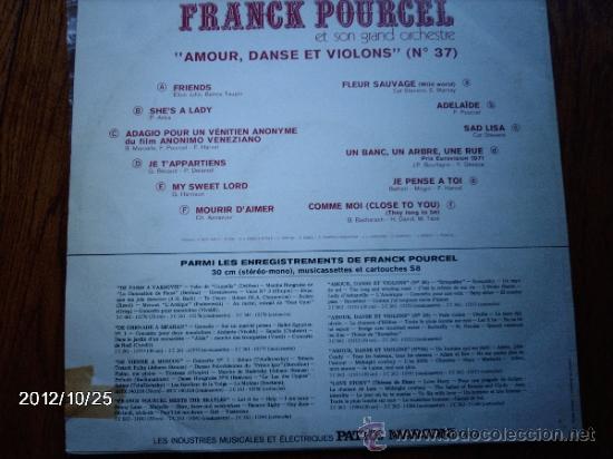 Discos de vinilo: franck pourcel  - amour , danse et violons - Foto 2