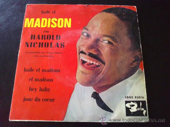 Discos de vinilo: BAILE EL MADISON CON HAROLD NICHOLAS - EP DE VINILO - Foto 1
