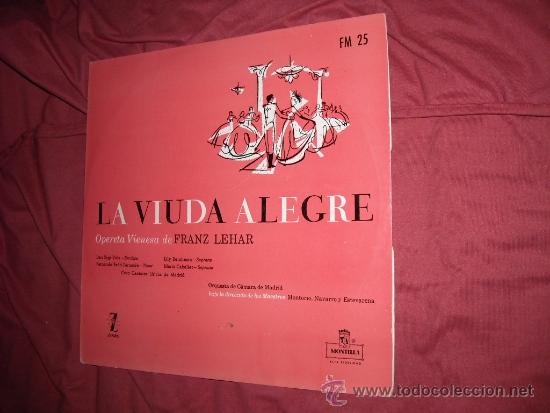 Dischi in vinile: zarzuela la viuda alegre lp lehar-montoro navarro y estevana fm 25 montilla 1960 vedr foto adicional