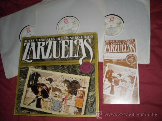 Discos de vinilo: ZARZUELA CAJA 3 LP -LA TEMPRANICA-LA VERBENA DE LA PALOMA-AGUA AZUCARILLOS Y AGUARTDIENTE - Foto 1 - 33964784