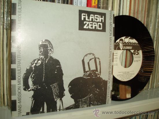Discos de vinilo: FLASH ZERO SINGLE TRANS-MISSION MIXX A SIDE PROMO NEW BEAT TECHNO SPAIN MINT - Foto 1