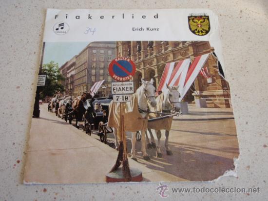 Discos de vinilo: ERICH KUNZ    FIAKERLIED    AUSTRIA   EP45 - Foto 1
