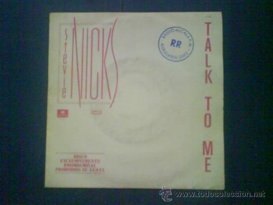 Discos de vinilo: STEVIE NICKS TALK TO ME  PROMO - Foto 1