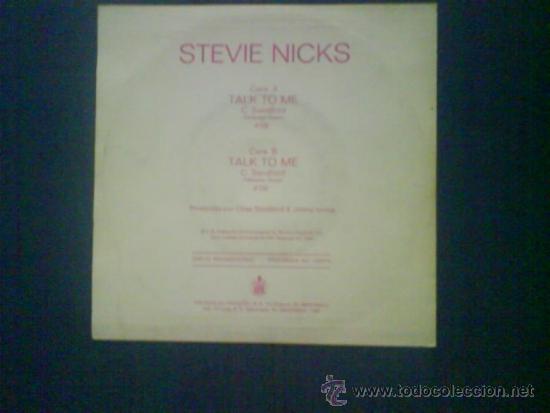 Discos de vinilo: STEVIE NICKS TALK TO ME  PROMO - Foto 2