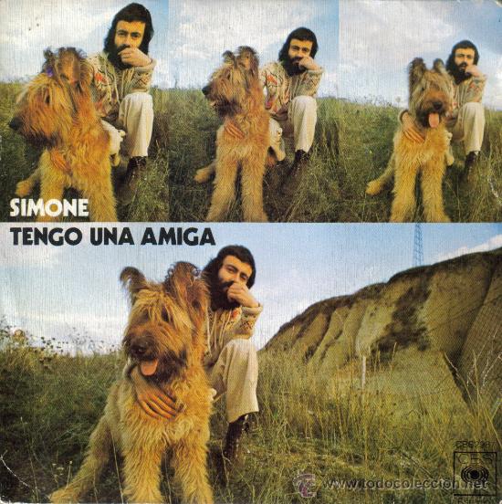 Disques de vinyle: SIMONE-TENGO UNA AMIGA + DAME VINO TABERNERO SINGLE VINILO 1975 SPAIN