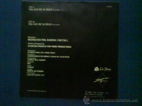 Discos de vinilo: RACHEL YOU GIVE ME SO MUCH - Foto 2