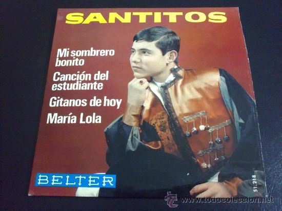 Discos de vinilo: SANTITOS, MI SOMBRERO BONITO - EP - Foto 1