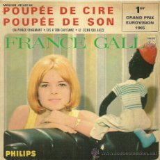 Discos de vinilo: FRANCE GALL EUROVISION ´65 EP SELLO PHILIPS EDITADO EN FRANCIA. . Lote 34004517