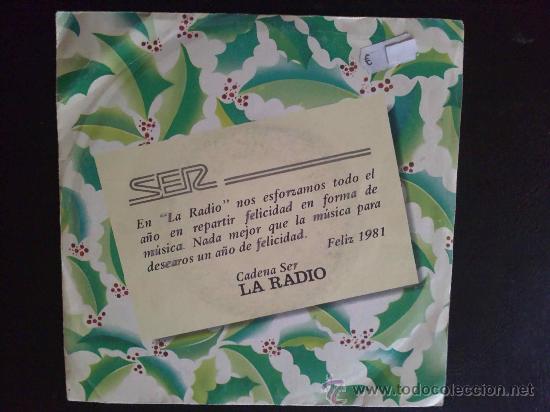 Disques de vinyle: CADENA SER LA RADIO, DISCO FELIZ NAVIDAD Y A&Ntilde;O NUEVO 1981 - ALEGR&Iacute;A EN LA SER, PEQUE&Ntilde;A COMPA&Ntilde;&Iacute;A