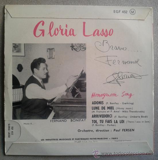 Gloria Lasso Luna De Miel Cantado En Frances Kaufen Vinyl Schallplatten Ep Von Spanischen Solisten Der 50er Und 60er Jahre In Todocoleccion 34048926