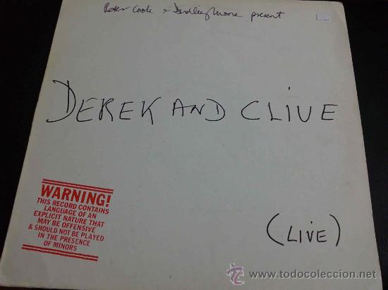 Discos de vinilo: PETER COOK Y DUDLEY MOORE, DEREK AND CLIVE - LP DE VINILO - Foto 1