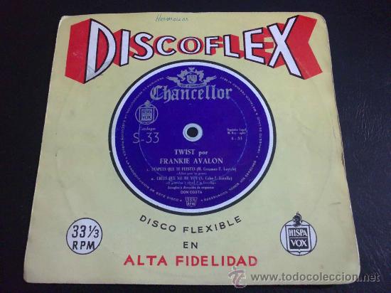 Discos de vinilo: TWIST POR FRANKIE AVALON, SINGLE DISCOFLEX - Foto 1