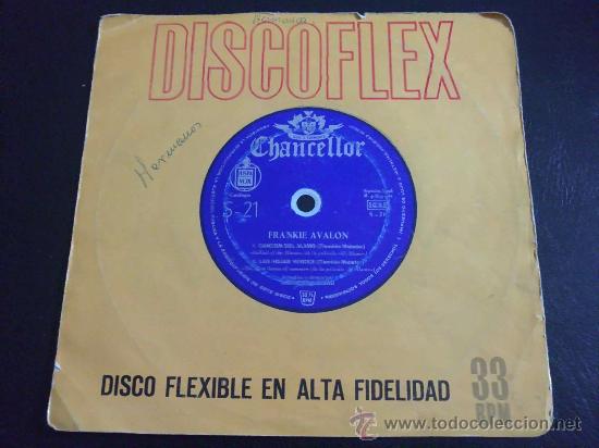 Discos de vinilo: FRANKIE AVALON, CANCI&Oacute;N DEL &Aacute;LAMO - SINGLE DISCOFLEX - Foto 1