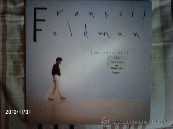 Discos de vinilo: fran&ccedil;ois feldman  - une presence - Foto 1