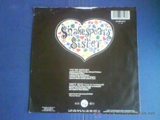 Discos de vinilo: SHAKESPEAR&acute;S SISTER  YOU&acute;RE HISTORY - Foto 2