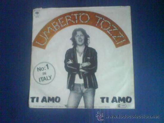 Discos de vinilo: UMBERTO TOZZI  TI AMO - Foto 1