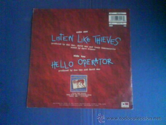 Discos de vinilo: WAS NOT WAS    LISTEN LIKE THIEVES - Foto 2