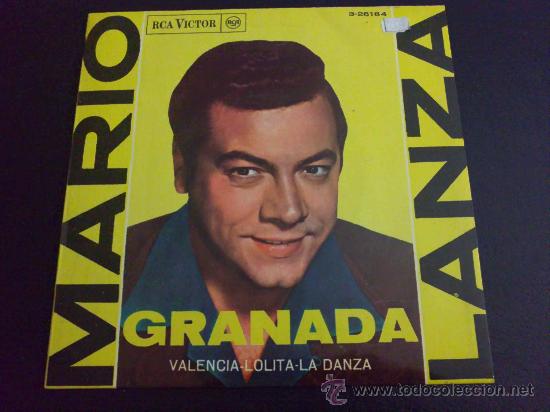 Discos de vinilo: MARIO LANZA. GRANADA, VALENCIA... EP DE VINILO - Foto 1