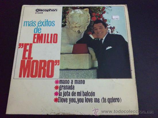 Discos de vinilo: EMILIO EL MORO, M&Aacute;S &Eacute;XITOS DE. MANO A MANO. EP - Foto 1