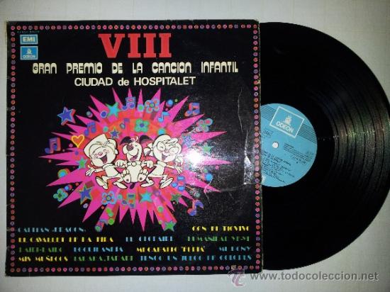 Vinyl-Schallplatten: VIII Gran premio de la canci&oacute;n infantil ciudad de hospitalet , Ed EMI 1973