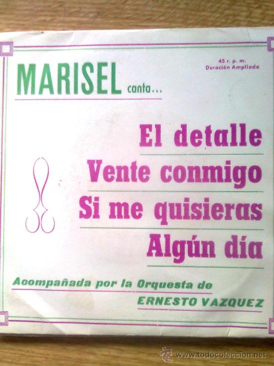 Discos de vinilo: Marisel - El detalle + 3 (Ed. Vazquez, 1973) - Foto 1