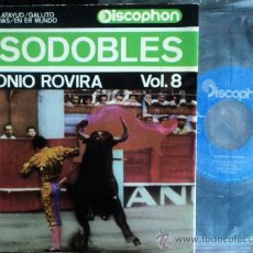 Discos de vinilo: PASODOBLES - ANTONIO ROVIRA - VOLUMEN 8 - DISCOPHON - 1964. Lote 70413550