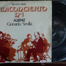 Discos de vinilo: MINICONCIERTO Nº1 ALBENIZ - GRANADA - SEVILLA - ANDRÉS SEGOVIA - GUITARRA - MCA - 1971. Lote 34090468