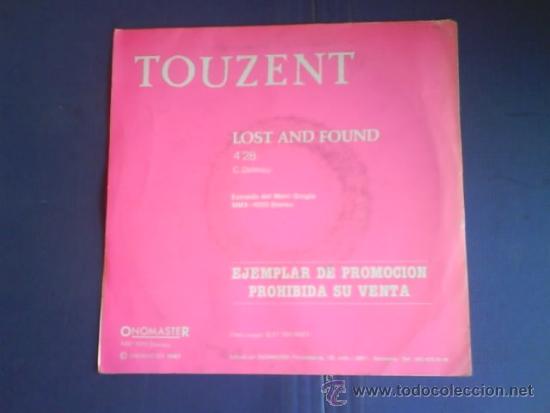 Discos de vinilo: TOUZENT  LOST AND FOUND  PROMO - Foto 2