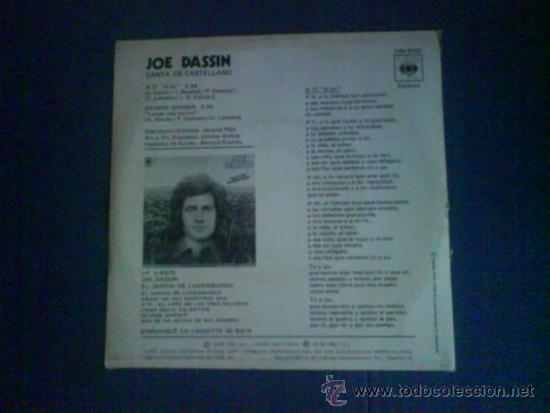 Discos de vinilo: JOE DASSIN     A TI - Foto 2