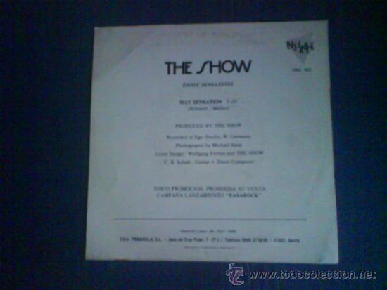 Discos de vinilo: THE SHOW    ENJOY SENSATIONS  PROMO - Foto 2
