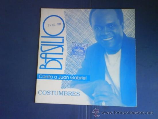 Discos de vinilo: BASILIO  COSTUMBRES  PROMO - Foto 1