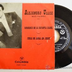 Discos de vinilo: ALEJANDRO ULLOA - RECITADOS… (COLUMBIA EP 1962) ESPAÑA