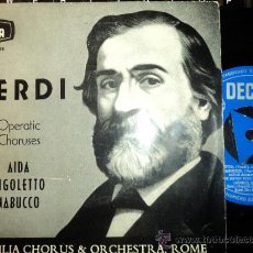 Discos de vinilo: VERDI OPERATIC CHORUSES ST CECILIA CHORUS & ORCHESTA ROME ALBERTO EREDE DECCA 1958. Lote 34113875