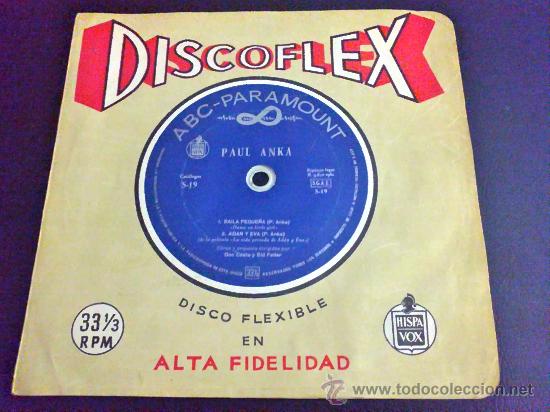 Discos de vinilo: PAUL ANKA, BAILA PEQUE&Ntilde;A - DISCOFLEX - Foto 1