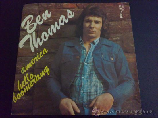 Discos de vinilo: BEN THOMAS, AMERICA - SINGLE DE VINILO - Foto 1