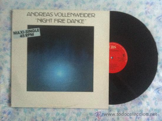 Discos de vinilo: 12&rdquo; MAXI-ANDREAS VOLLENWEIDER-NIGHT FIRE DANCE - Foto 1