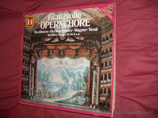 Discos de vinilo: BEETHOVE-BERLIOZ-WEBWE-WAGNER-VERDI BAYREUTH-LA SCALA U.S. LP OPERNCHORE  GERMANY