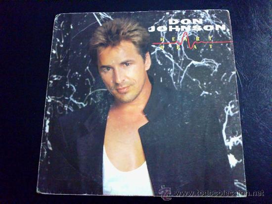 Discos de vinilo: DON JOHNSON, HEART BEAT - SINGLE DE VINILO - Foto 1