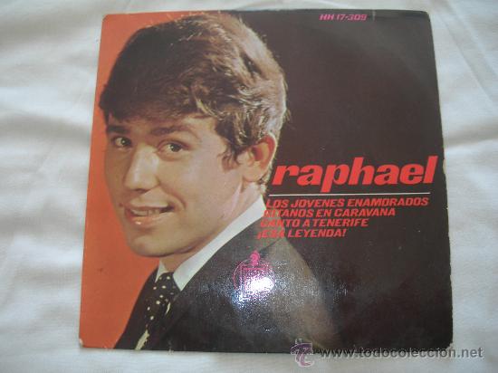 Discos de vinilo: EP RAPHAEL // LOS JOVENES ENAMORADOS + 3 - Foto 1