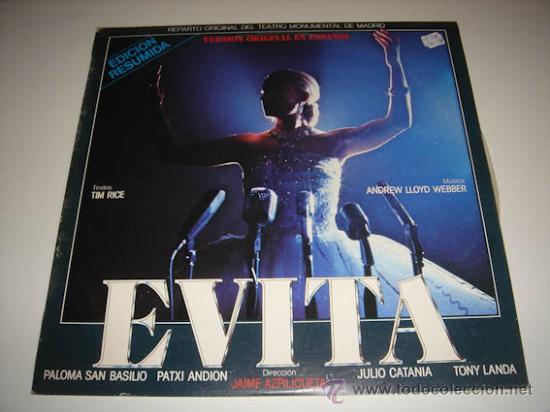 Discos de vinilo: LP BSO Evita - Foto 1