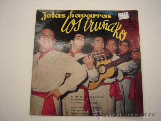 Discos de vinilo: Single Jotas Navarras Los Iru&ntilde;ako - Foto 1
