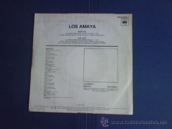 Discos de vinilo: LOS AMAYA MARYLIN - Foto 2
