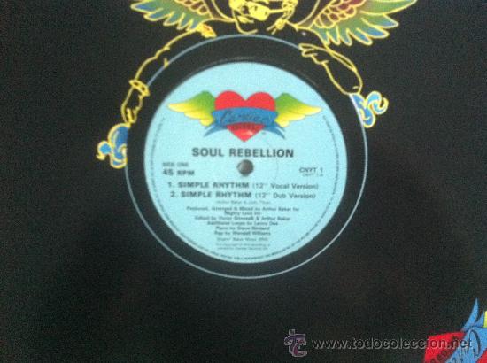 Discos de vinilo: 12&rdquo; MAXI-SOUL REBELLION-SIMPLE RHYTHM - Foto 1