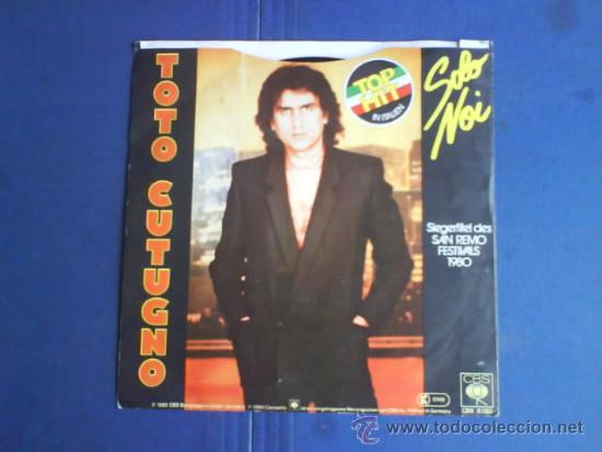 Discos de vinilo: TOTO CUTUGNO    SOLO NOI - Foto 1