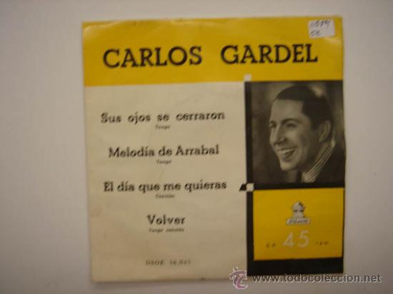 Discos de vinilo: Single Carlos Gardel - Foto 1