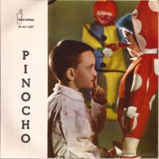 Discos de vinilo: SINGLE-PINOCHO-IBEROFON 1087-1961-TEATRO RADIO NACIONAL DE ESPAÑA-LUIS FERRER-VINILO MULTICOLOR